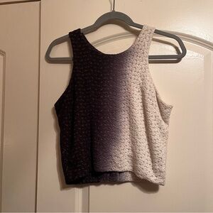 💚 BOGO FREE 💚 Black Scale Ombré Floral Blouse Size Medium